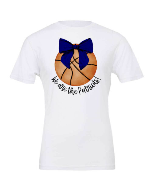 Basketball Blue Bow