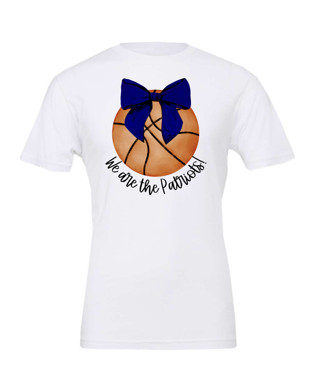 Basketball Blue Bow