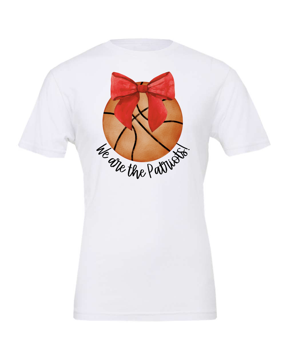 Basketball Red Bow